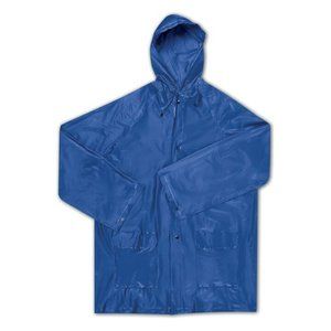 NEW! (25 Rain Jackets) PEVA Raincoat - Blue - One Size